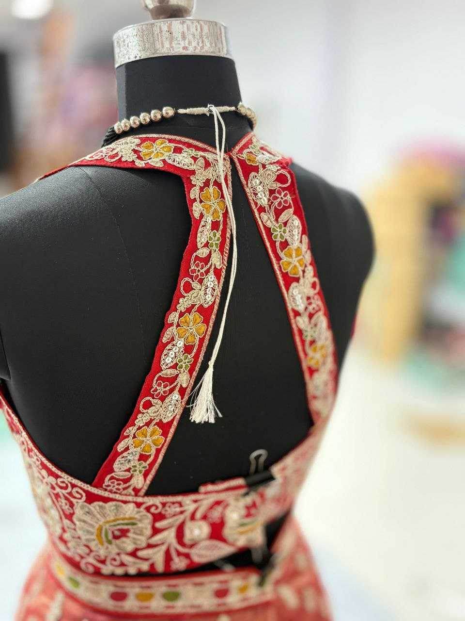 Silk Designer Embroidered Lehenga - MYLUXURY LANE ENTERPRISE